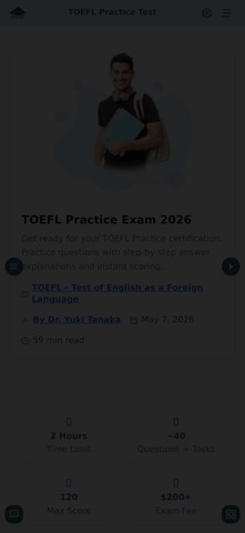 TOEFL Practice Test Online Screenshot 1 of 1