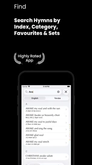 CSHymns iPhone Screenshot 2