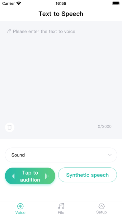 AI Text-to-Speech Screenshot