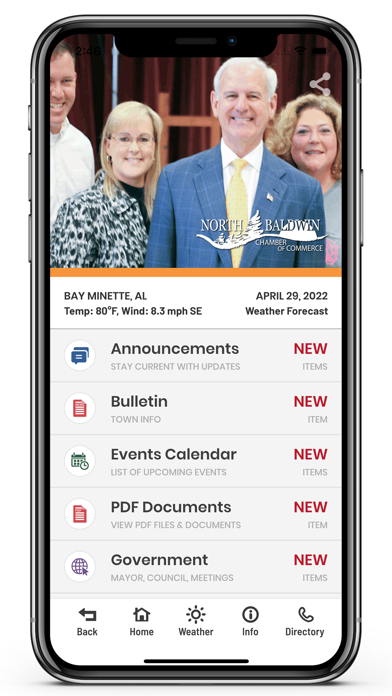 North Baldwin Chamber Commerce Screenshot
