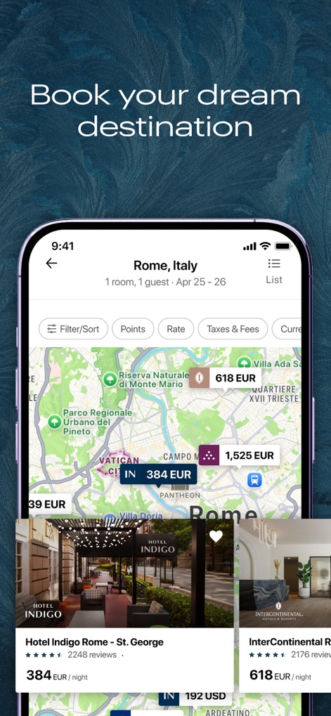 IHG One Rewards: Book Hotels - 地図で探す