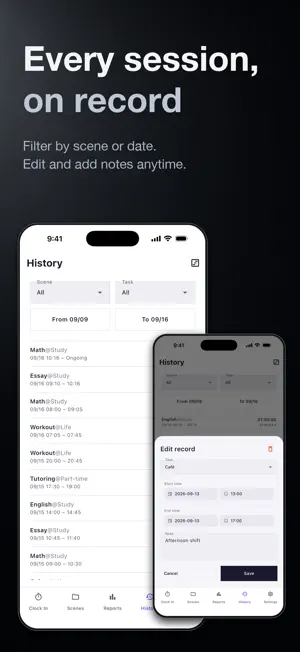 Clock In Myself — Time Tracker screenshot 1