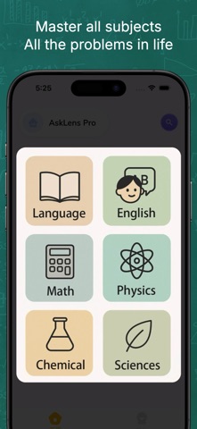 AskLens：Homework helper answer iPhone screenshot