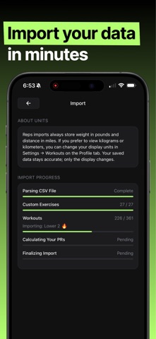 Reps Workout Log & Planner screenshot