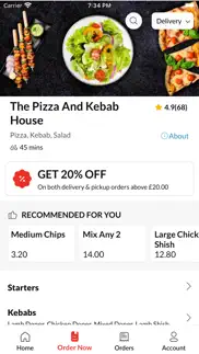 the pizza and kebab house iphone screenshot 3