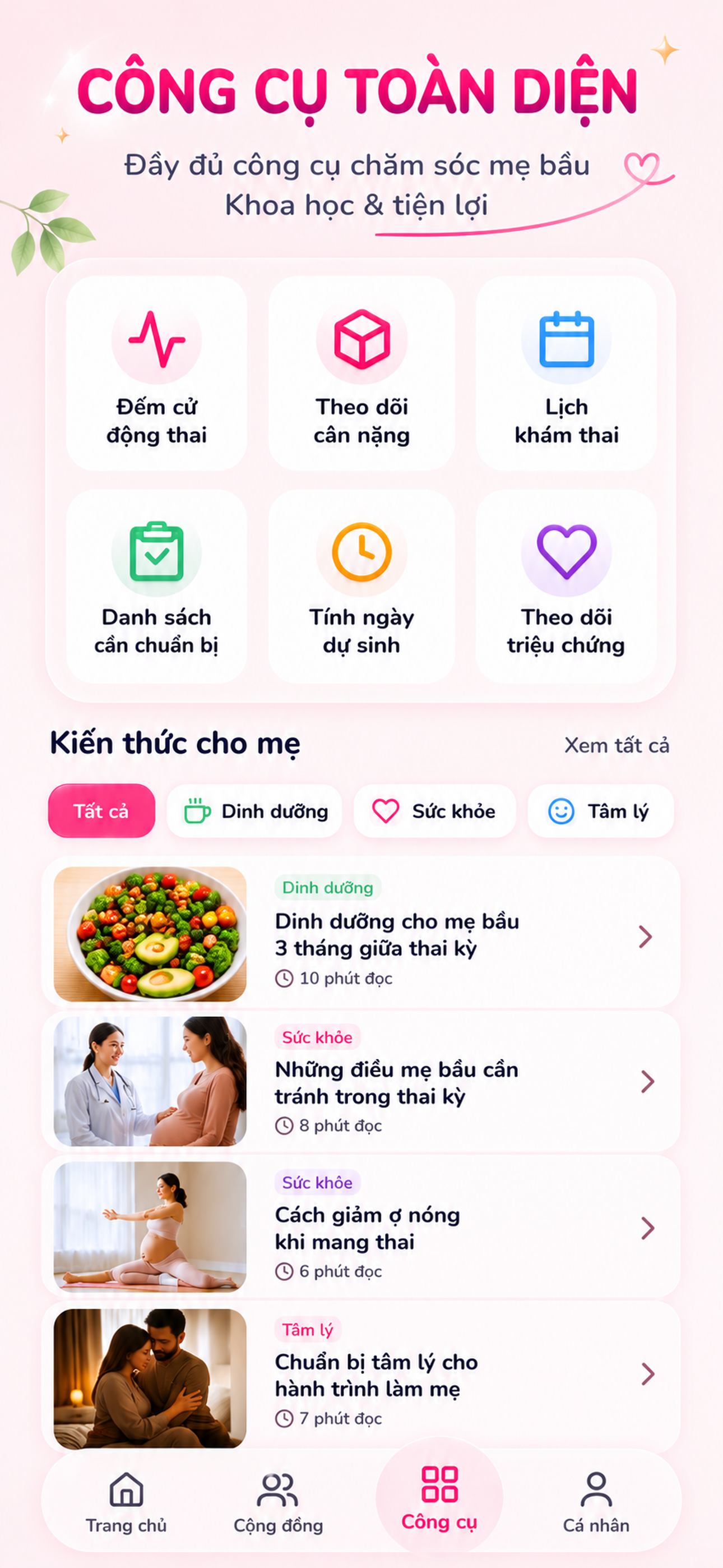 Me Bau Pregnancy Tracker screenshot 3