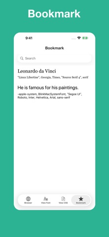 Font Inspector - find fonts iPhone screenshot
