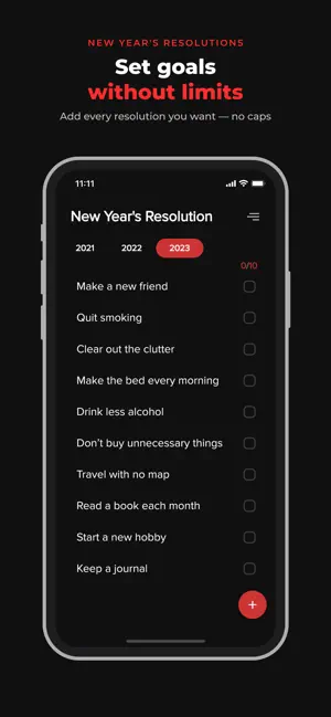 New Year's Resolution: Goals screenshot 1