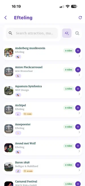 AttractieStats screenshot 3