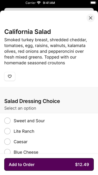 Shakers American Café iPhone screenshot 4 - Food & Drink app