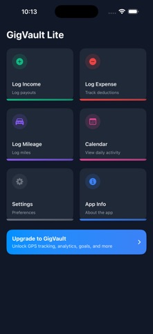 GigVault Lite iPhone screenshot