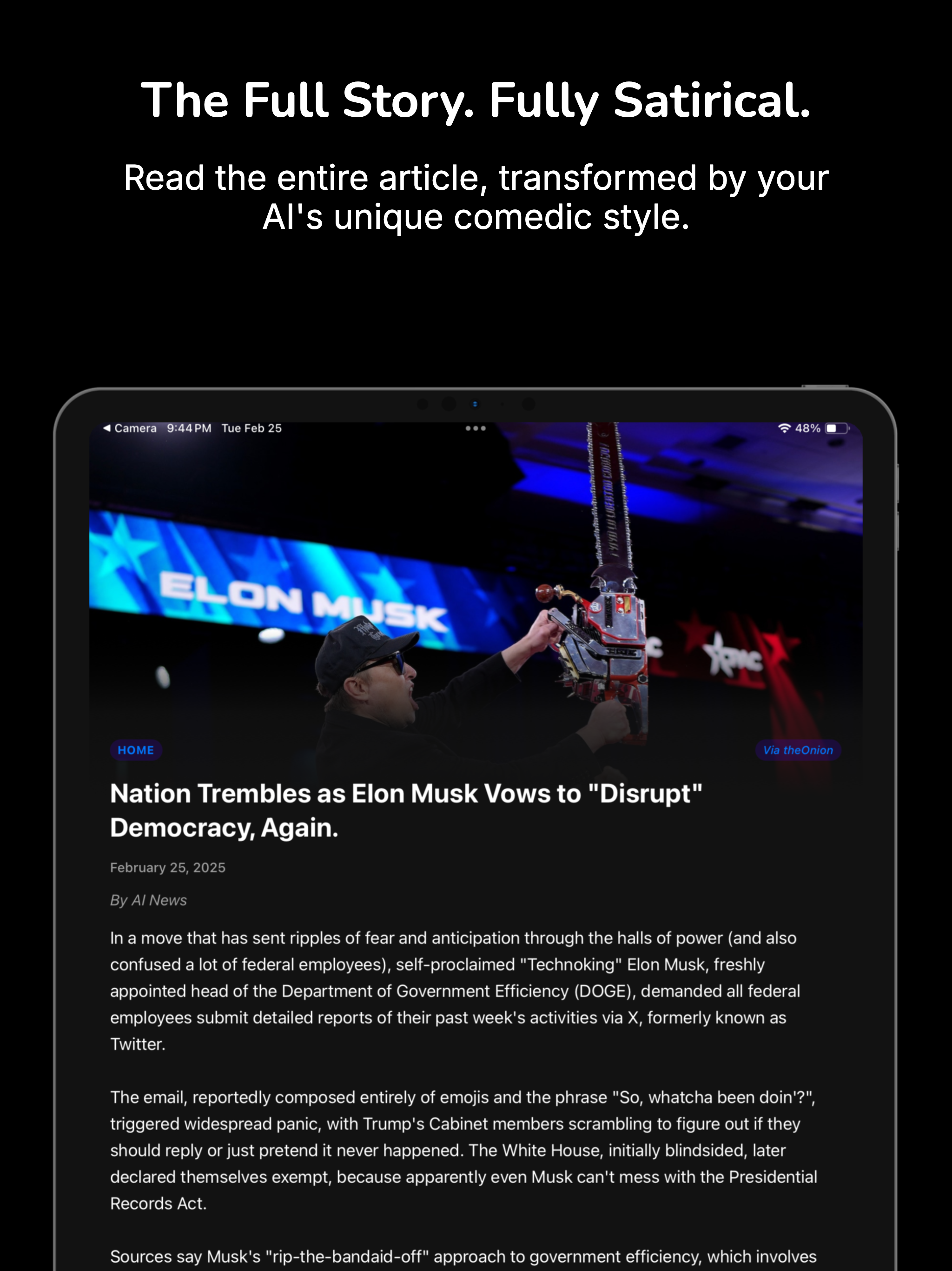 AI Satire News