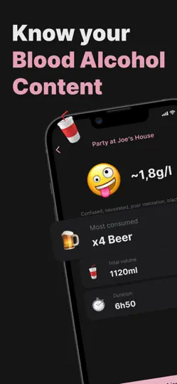 Capture d'écran de Alcool Test - BAC Buddy sur iPhone 1