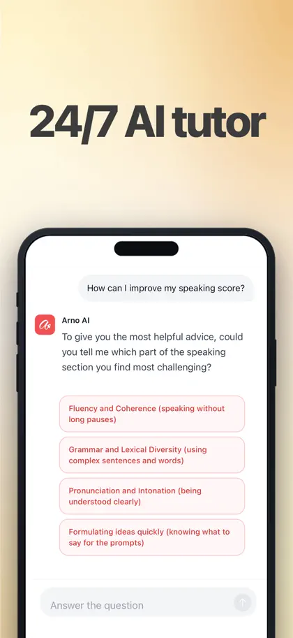 Screenshot 5 di 6 di Arno: DET, TOEFL, PTE, IELTS
