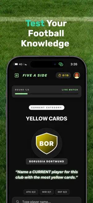 Five A Side: Football Trivia screenshot 2