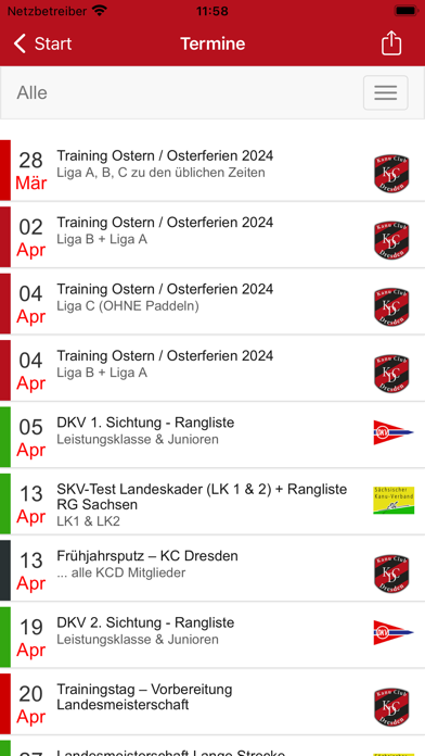Kanu Club Dresden Screenshot