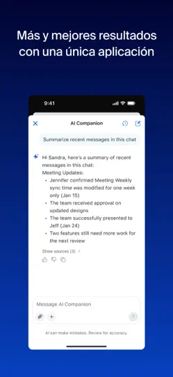 Captura de pantalla de Zoom Workplace en iPhone 2