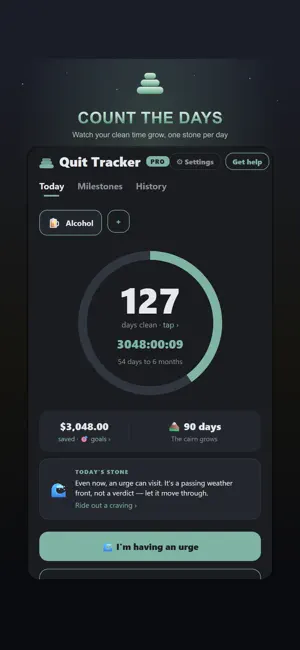 Quit Tracker: Sobriety Counter screenshot 1