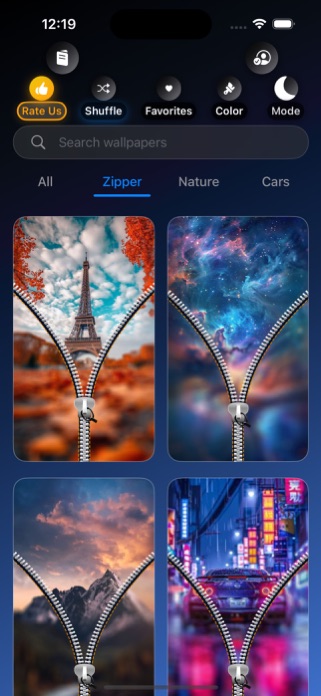 Zipper Lock Screen & Wallpaper Screenshot 2 of 3