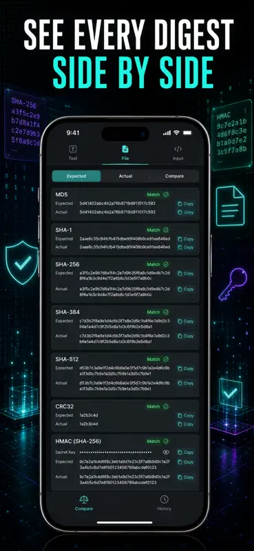 Hash Calculator: MD5 SHA CRC32 screenshot 2 of 10