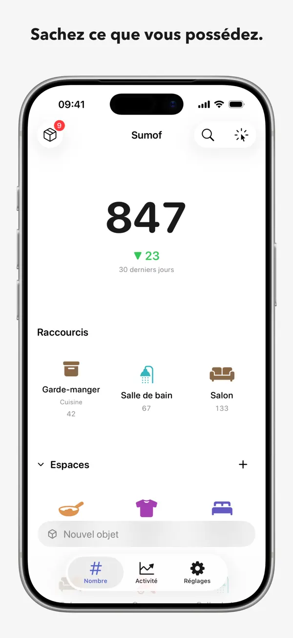 Screenshot #1 pour Sumof : Inventaire maison