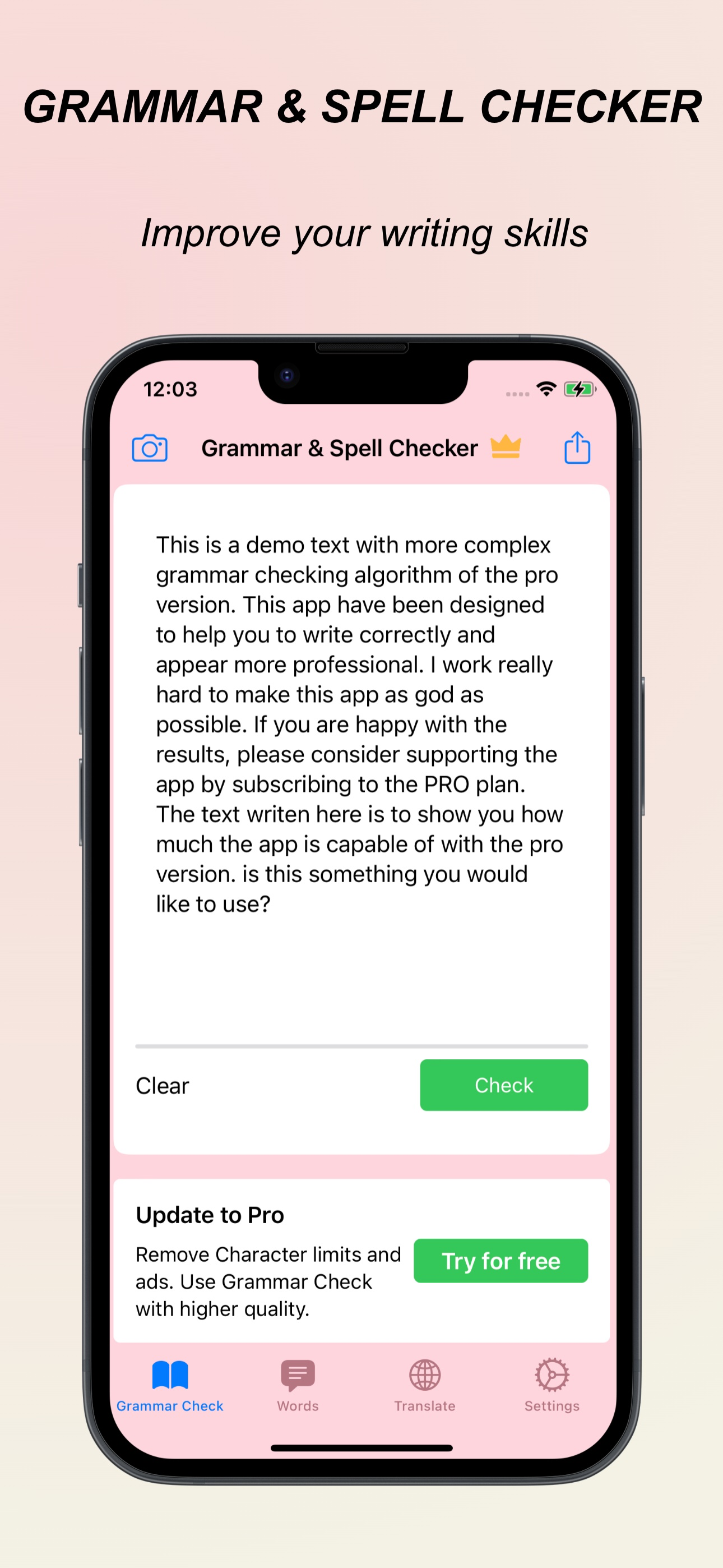 EasyGrammar: Write for English