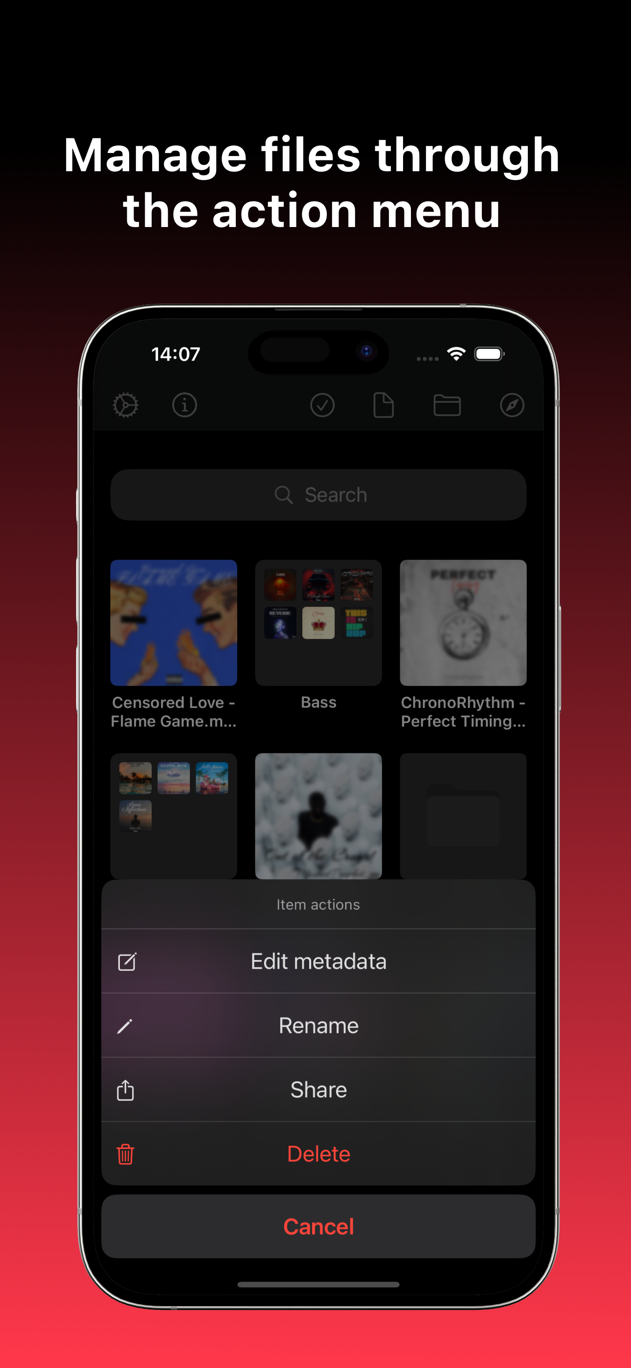 Music App: offline player