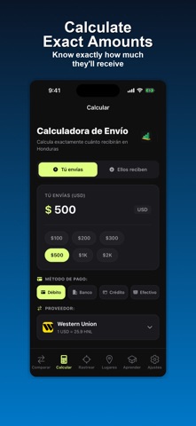 SendRight: Compare Remittances screenshot