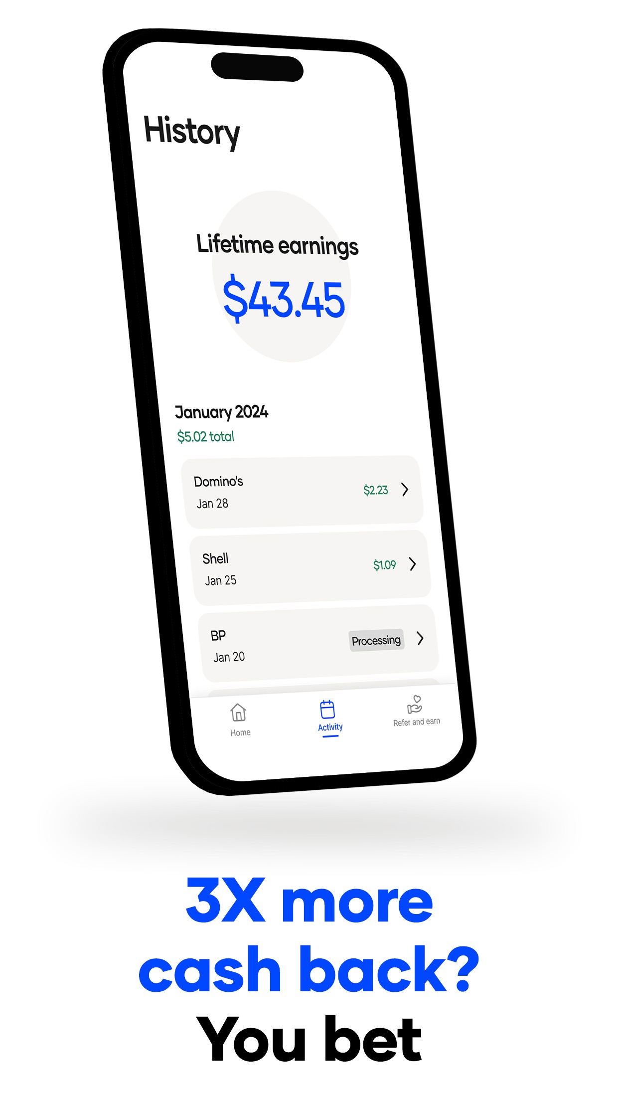 Upside: Earn Cash Back on Fuel screenshot 3