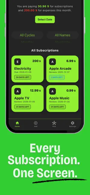 MindSubs: Subscription Tracker screenshot 3