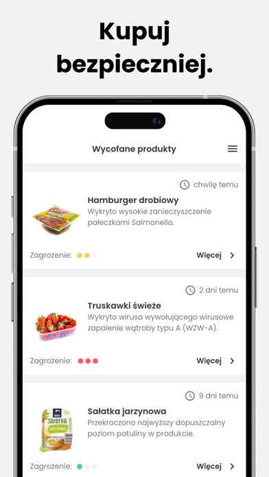foodAlert: Wycofane produkty Screenshot