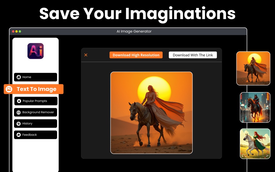 #6. AI Image Generator: Create Art (macOS) Ved: Zulfiqar Ali