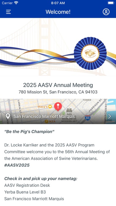AASV Annual Meeting Screenshot