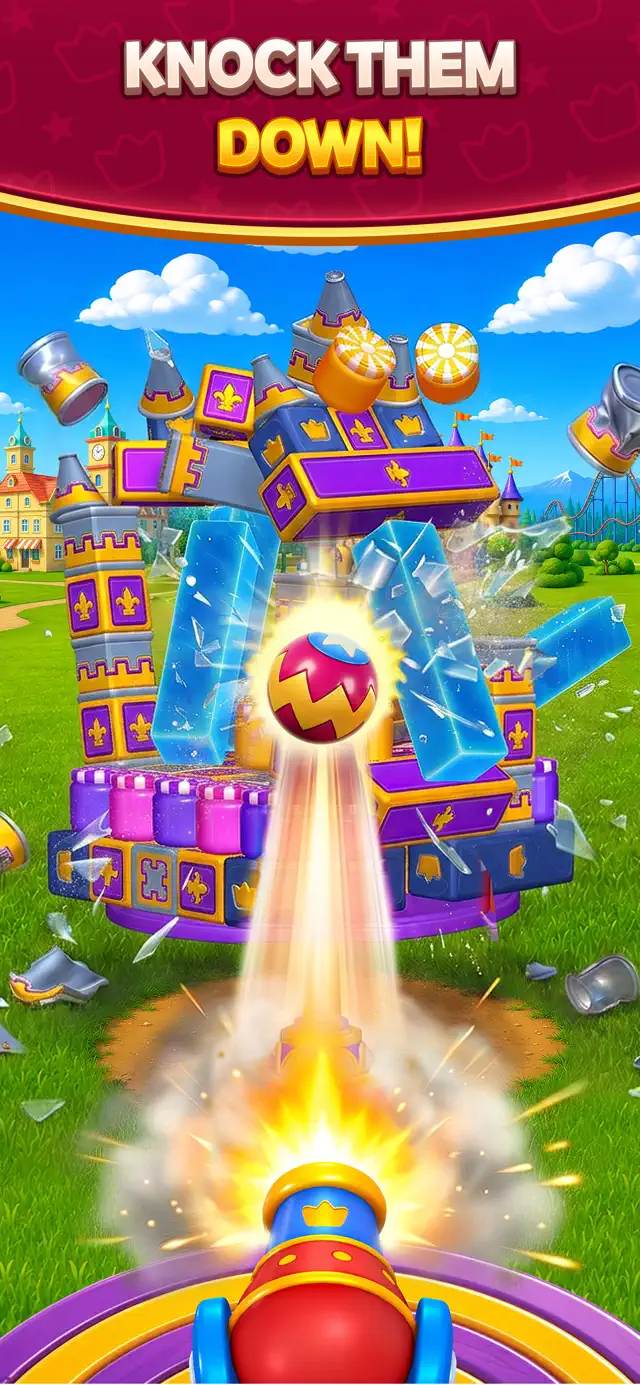 Royal Smash! - Physics Puzzle screenshot 4