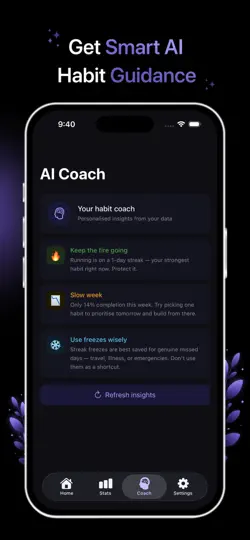 Скриншот Habit Coach - Daily Habits на iPhone 4
