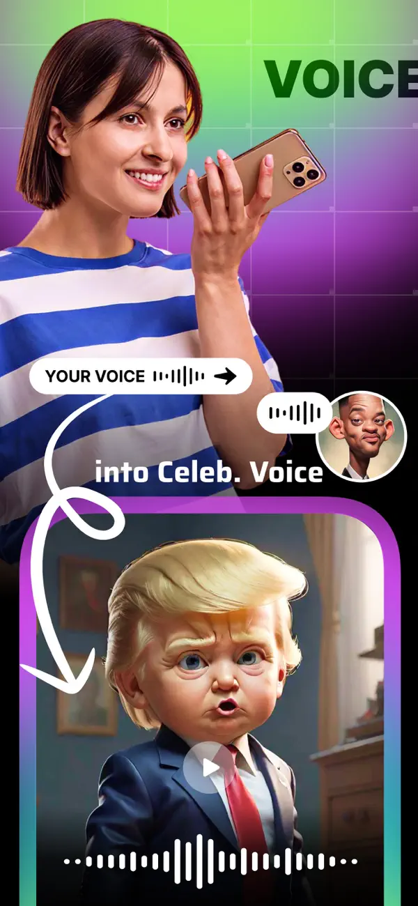 Screenshot #1 pour CelebAI - AI Voice Generator