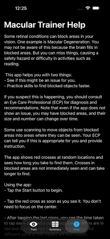 Macular Trainer screenshot