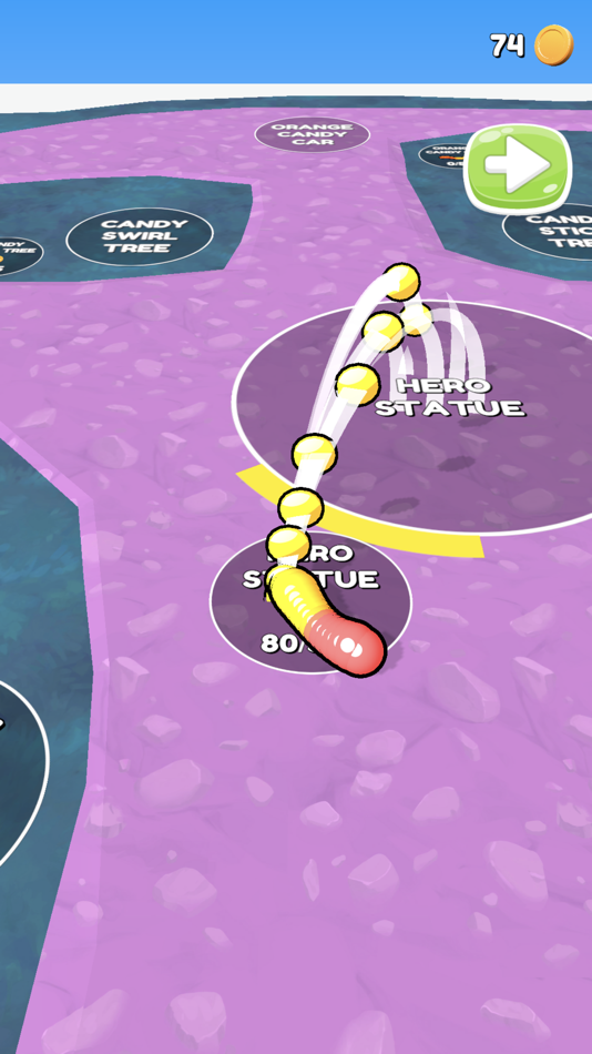 #8. Gummy Worm Go! (iOS) Podle: Carlton Forrester