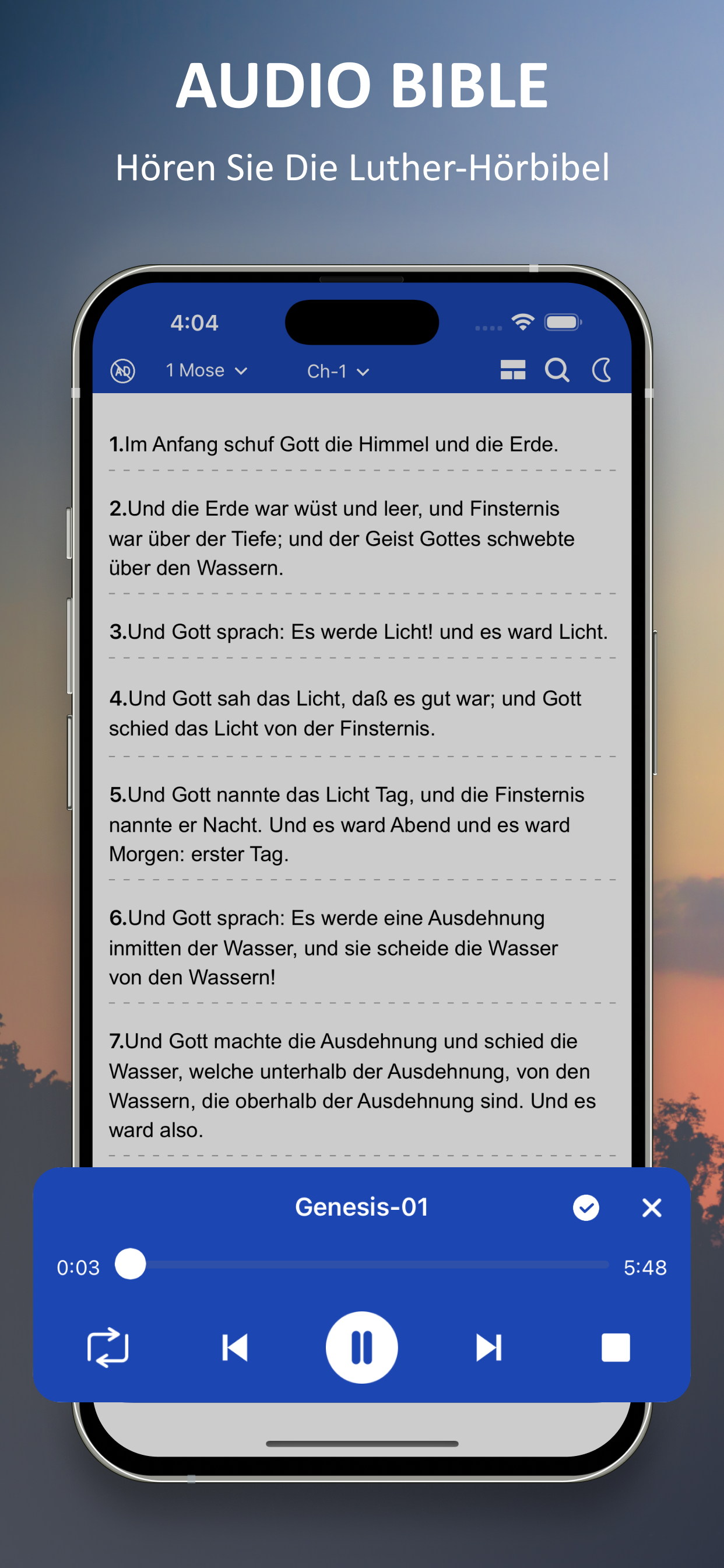 German Luther Bible Audio screenshot 5