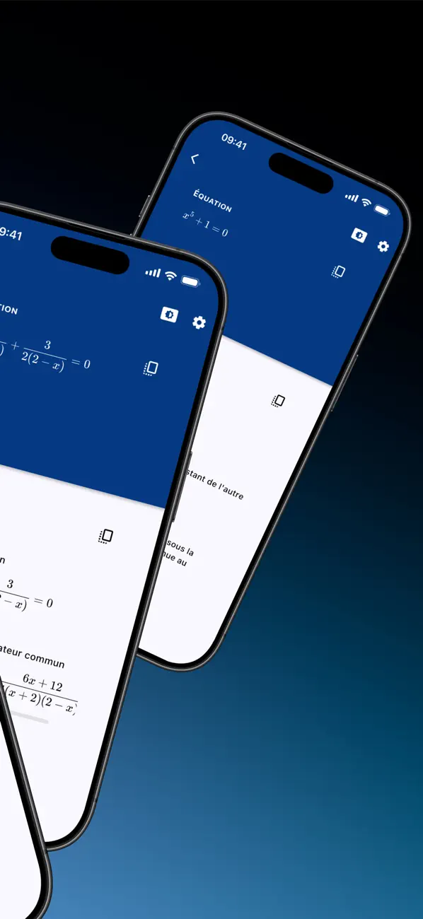 Screenshot #2 pour Résous Équations & Systèmes