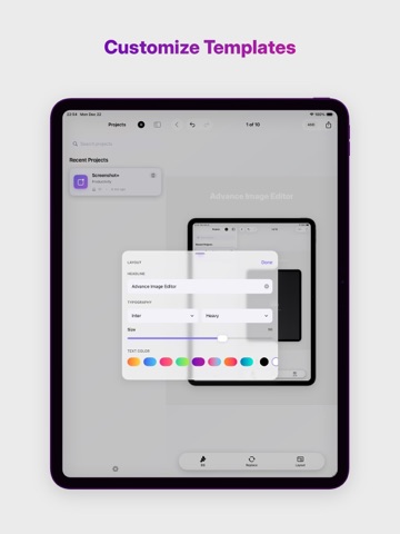 Screenshot + for App Developer iPad screenshot