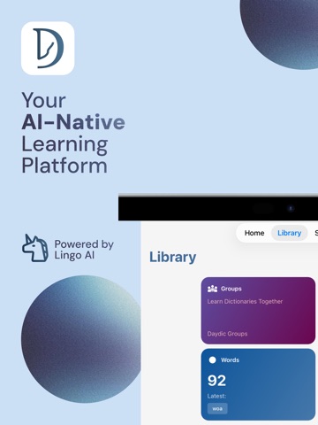 Daydic - AI Native Learning iPad screenshot