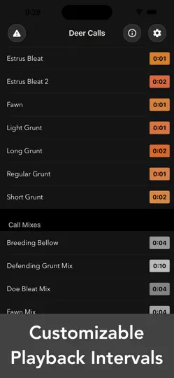 Deer Calls & Hunting Sounds iPhone Screenshot 2