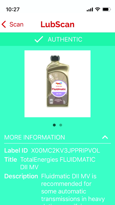 LubScan by TotalEnergies Screenshot