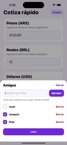 Cambio Rapido Screenshot 1 of 3
