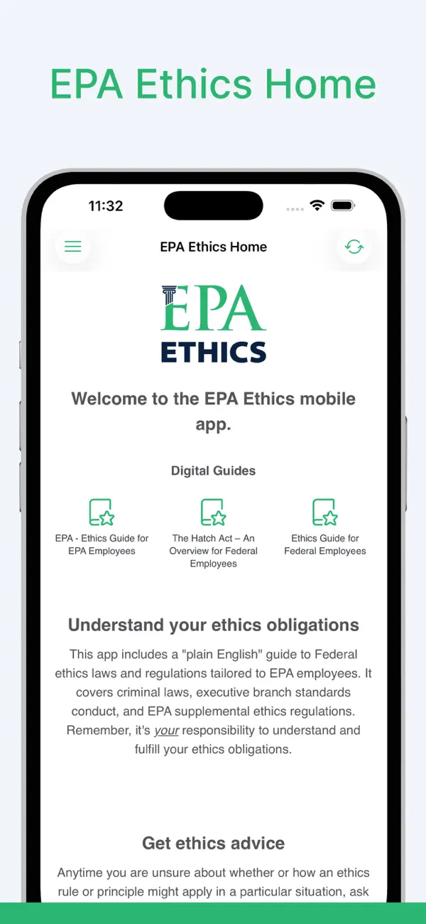 #3. EPA Ethics (iOS) Ved: United States Environmental Protection Agency (USEPA)