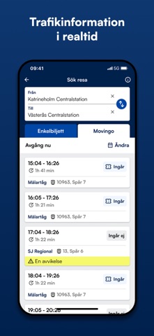 Mälardalstrafik iPhone screenshot 4