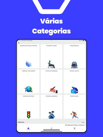 Simulado Detran 2026:Prova CNH iPad screenshot 3