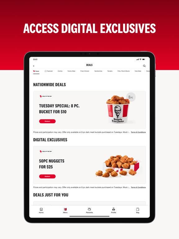 KFC US - Ordering App iPad screenshot 7 - Food & Drink app