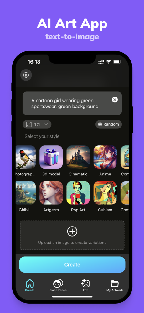 ArtGo - AI Image Generator screenshot 1